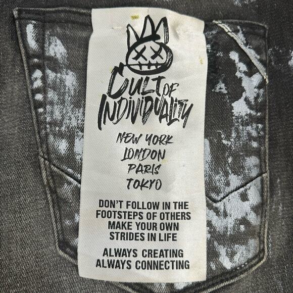 CULT OF INDIVIDUALITY ROCKER SLIM DENIM (SILVER STREAK) Size 31X33 - Picture 10 of 14